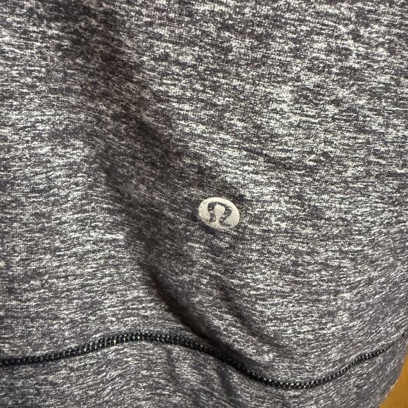 Lululemon Men's Sleeveless Half Zip Hoodie Vest, Heather Gray and Black, Large - Picture 7 of 7